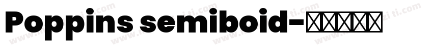 Poppins semiboid字体转换
